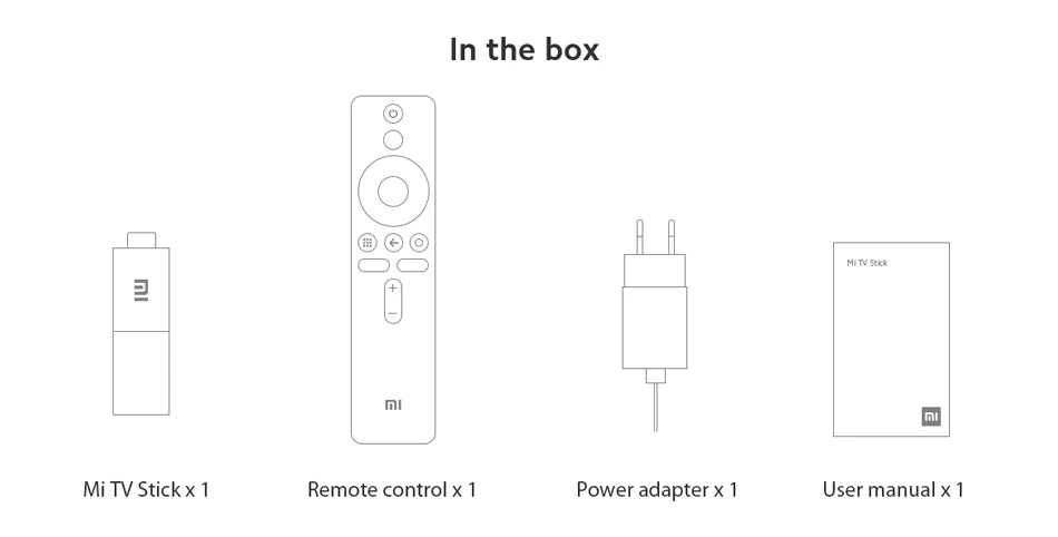 Xiaomi Mi TV Stick Global Version Smart EU Android Stick 9.0 Quad Core 1080P Dolby DTS HD 1G RAM 8G ROM Google Assistant Netflix