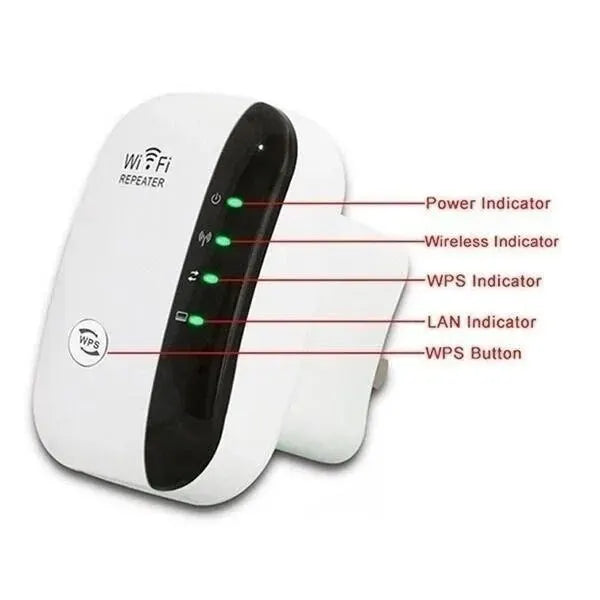 Wifi Repeater Wireless Signal Amplifier Extended Network Enhancer EU US Home Router 300m Through The Wall Bedroom Receive Moving