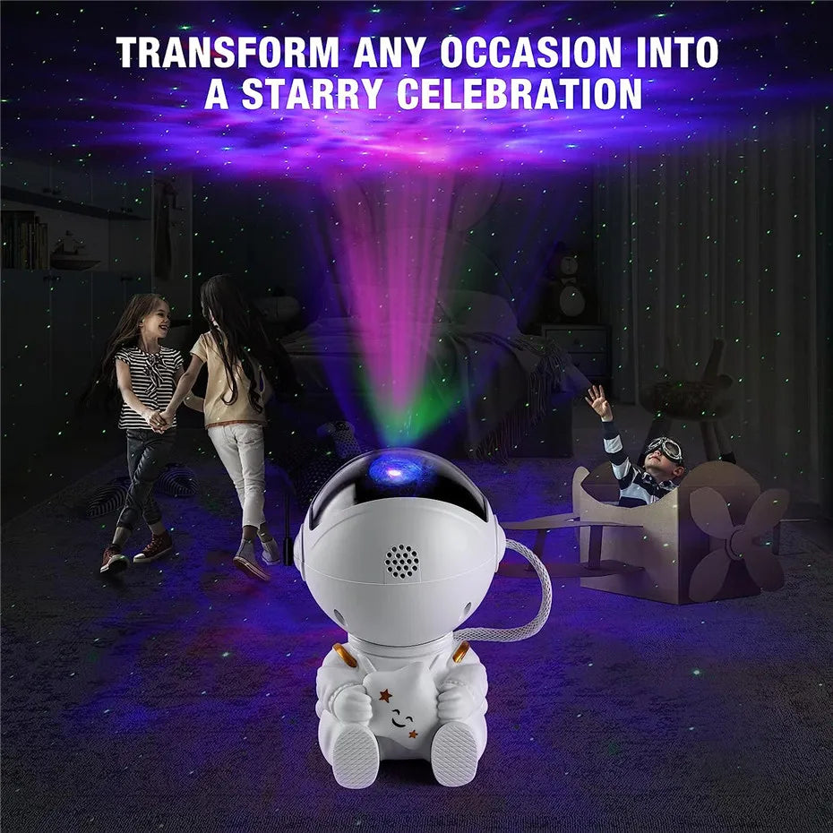 Star Projector Galaxy Night Light Astronaut Space Projector Starry Nebula Ceiling LED Lamp for Bedroom Home Decorative kids gift