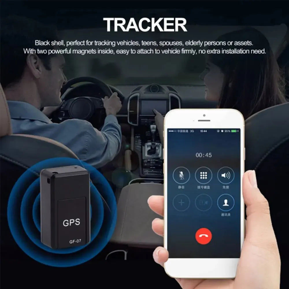 Mini Magnetic GF-07 GPS CarTracker Real Time Tracking Anti Theft Anti Locator Auto Strong Magnetic Mount SIM Message Positioner