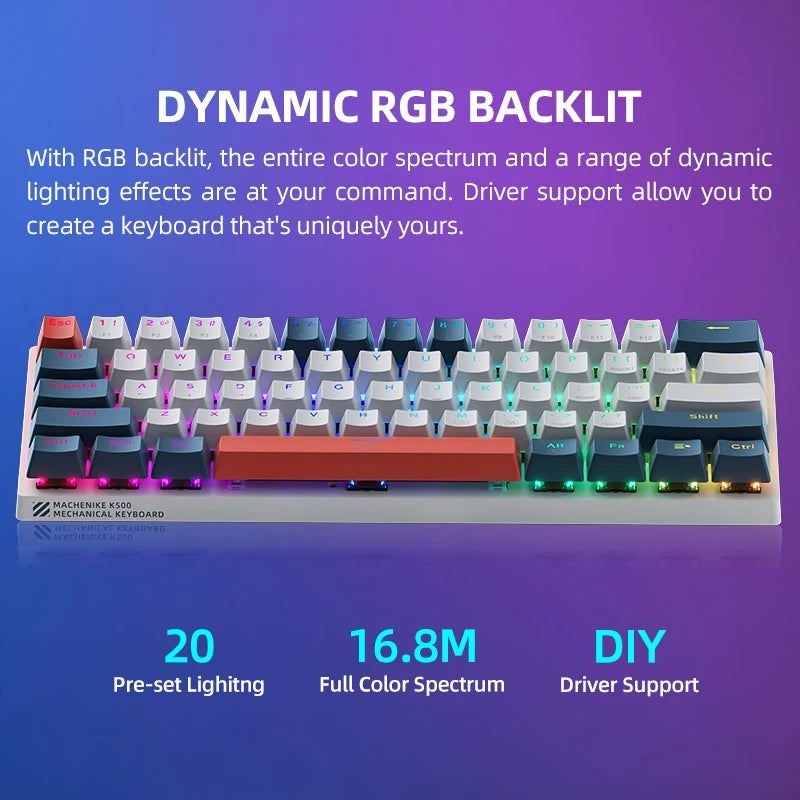 Machenike K500-B61 Mini Mechanical Gaming Keyboard