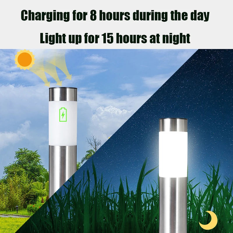 Solar Pathway Lights Waterproof Upgraded Walkway Landscape Outdoor Driveway Auto On/Off Lights for Yard Lawn Patio