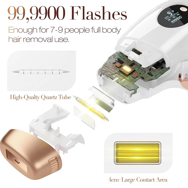 999999 Flashes IPL Laser Epilator for Women Home Use Devices Hair Removal Painless Electric Epilator Bikini Dropshipping