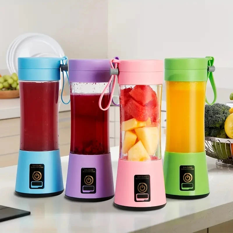 Portable Fruit Juice Blenders Summer Personal Electric Mini Bottle Home USB 6 Blades Juicer Cup Machine For Kitchen