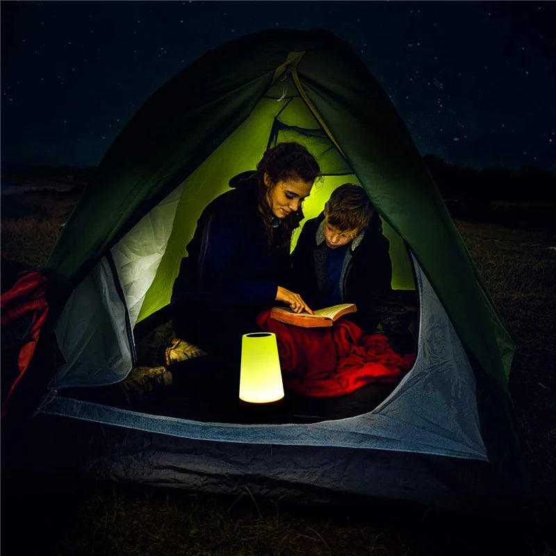 13 Color Changing Night Light RGB Remote Control Touch Dimmable Lamp Portable Table Bedside Lamps USB Rechargeable Night Lamp