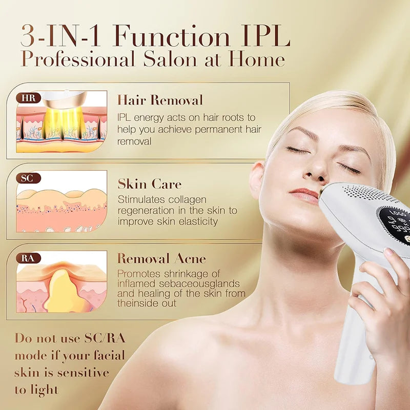 999999 Flashes IPL Laser Epilator for Women Home Use Devices Hair Removal Painless Electric Epilator Bikini Dropshipping