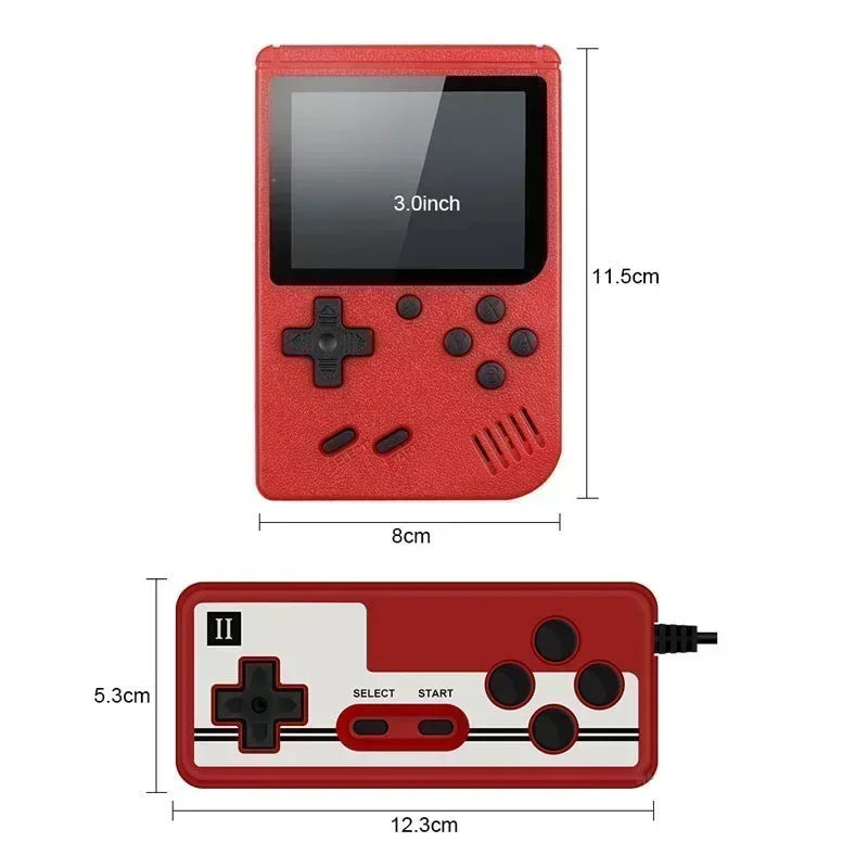 Retro Portable Mini Handheld Video Game Console 8-Bit 3.0 Inch LCD Color Kids Game Player Built-in 500 games For Kid Xmas Gift