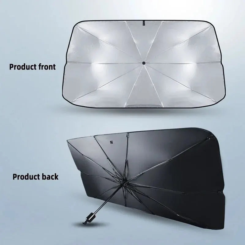 Car Sunshade Umbrella Windshield Folding Front Parasol Umbrella Type Sun Shade for Car Window Summer Sun Protection Accessories