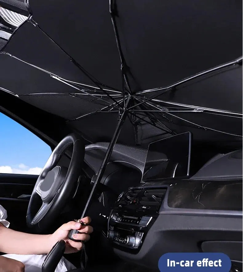 Car Sunshade Umbrella Windshield Folding Front Parasol Umbrella Type Sun Shade for Car Window Summer Sun Protection Accessories