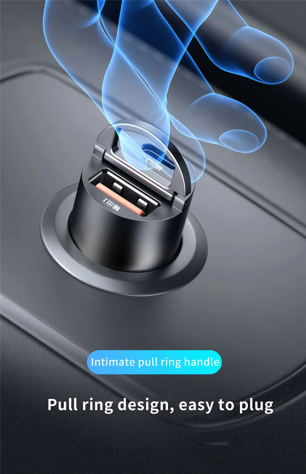 100W/200W QC3.0 PD Mini Car Charger 12-24V Lighter Fast Charging Car USB Type C Charger for Xiaomi Samsung Huawei iPhone Power