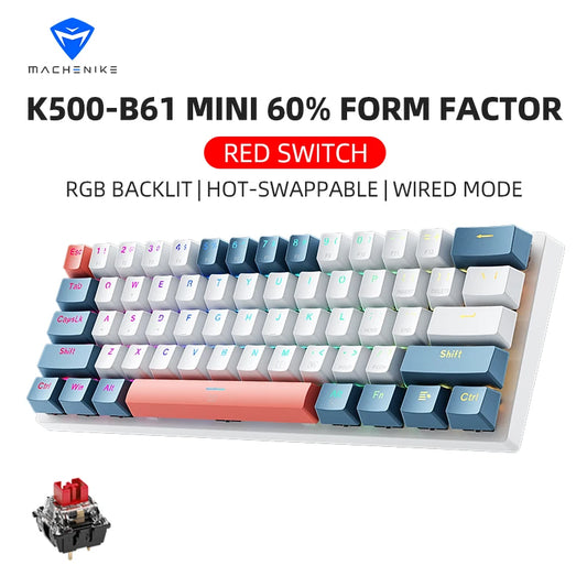 Machenike K500-B61 Mini Mechanical Gaming Keyboard