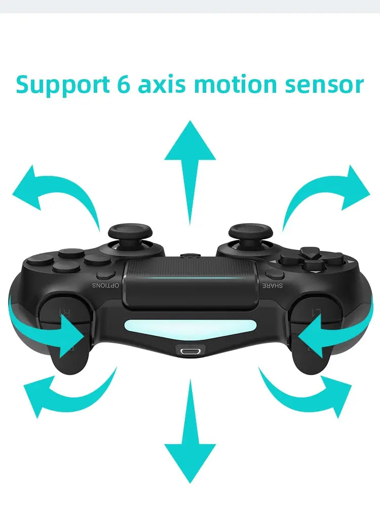 DATA FROG Bluetooth-Compatible Game Controller for PS4/Slim/Pro Wireless Gamepad For PC Dual Vibration Joystick For IOS/Android